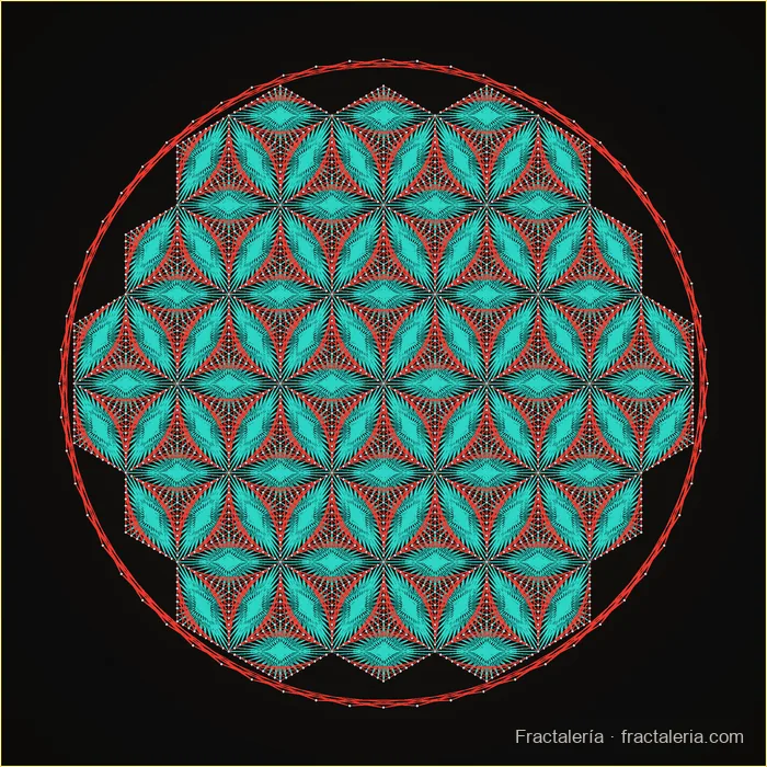Patrón de string art: Flor de la vida gigante (bonus, 1 metro)