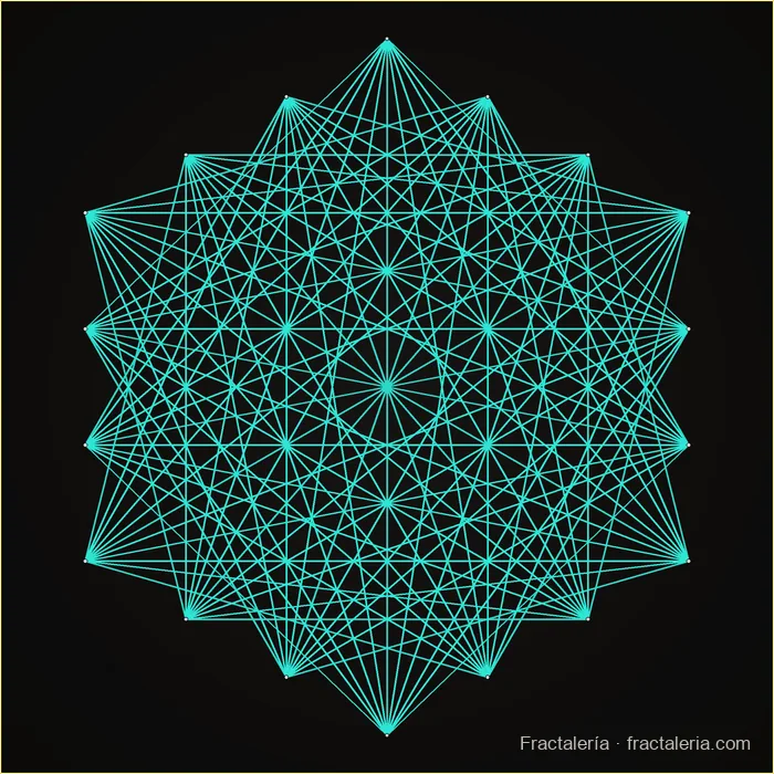 String art pattern: Hexagon · 18 nails (40 × 40)