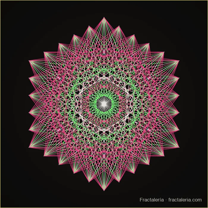 String art pattern: Hexagon · 30 nails (60 × 60)