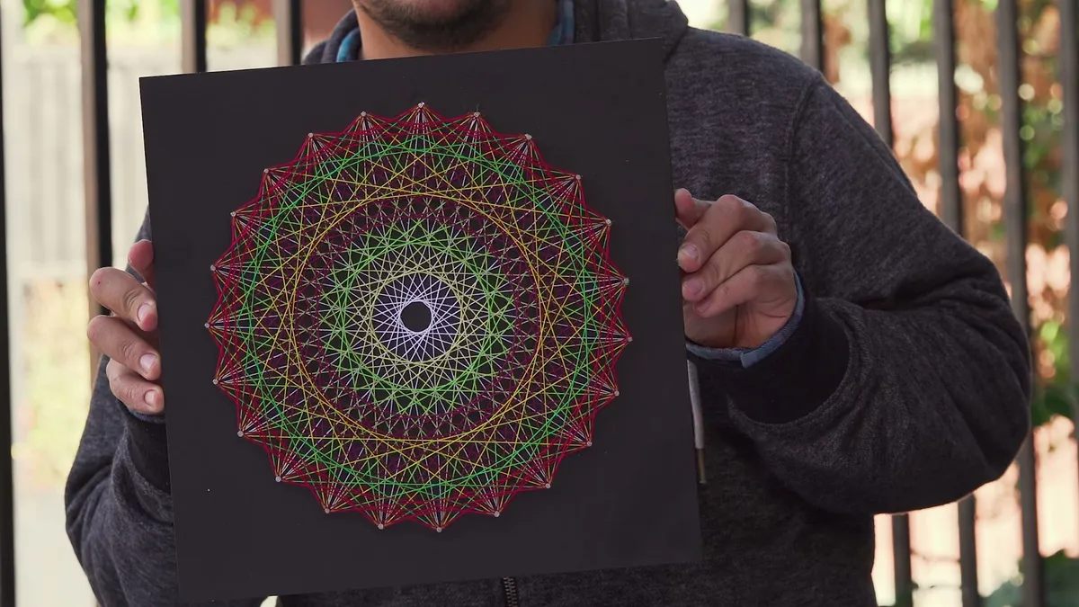 Mandala terminada del primer proyecto del Curso Básico